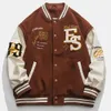 Sleeve Baseball Jackets Patches Letterman Leather For Men 2022 Winter Jacket Chenille Embroidery Custom OEM Design Wool 26 79