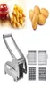 Ferramenta para fazer chips de batata com 2 lâminas de aço sem sainless Manual doméstico Máquina cortadora de fatiador de batatas fritas Máquina de corte de batata frita 22255965