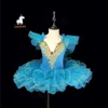 Girl's Dresses Professional Ballet Kirt Tutu för Girls Adulto Dance Clothing for Kids Pancake Tutu Ballet Costumes Tricot Ballet Dress 240315