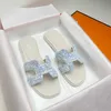 Sandals 2023h sheepskin flat bottom summer wear anti-skid soft bottom flip flops flip-flops for women J240315