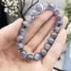 Link pulseiras 9.5mm natural kyanite pulseira feminina linda colorida cristal energia cura moda jóias de pedras preciosas