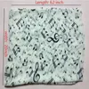 Scarves Trendy Fashion Sheet Treble Clef Printed Women Neck Scarf Muffler Music Note Chiffon Silk Shawl