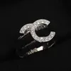 2023 Luxury Quality Charm Band Ring With Diamond in Silver Plated Hollow Design Have Box Stamp PS33203029