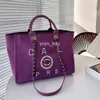 Designer bag tote Bag Beach Luxury Large capacity shopping Fashion knit Celebrity Party Multifunctional Gold Chain Pearl