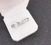 حلقات الكتلة S925 Sterling Silver 925 Original Lover Luxury Open Ended Free Resized Unlaid فقط Love Love Text Beautiful Charm Pair Ring