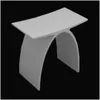 Other Furniture Bathroom Stool Modern Curved Design Bench Seat Acrylic Solid Surface Stone Chair 0102 Drop Delivery Home Garden Dh3Zv