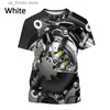 T-shirt da uomo Stampa 3D T-shirt da uomo Top Punk Ts Estate Oversize Casual Short Slve Pullover Heavy Metal Wind Strtwear Harajuku Abbigliamento Y240315