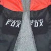 2021 Delicate Fox Mach Gear Set Motorcycle Motorbike Jersey Pants Mens Racing Kits Motor Mens Black Red Suit