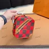 Torba do makijażu Mała kwadratowa torba 20 cm designerska worek na ramię podwójny kolor klasyczny wydruk złota sprzętowa metalowa torebka z regulowanym paskiem na ramię Crossbody