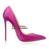 Dress Shoes Women V-neck Cut Pumps 12cm 10cm 8cm Stiletto Heel Pointed Toe Shallow Slip On Celebrating Big Size 46
