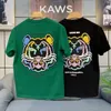 サマーボーイズ半袖TシャツトップピュアコットンミドルプリントファッションTシャツ240308