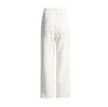 Women's Pants Hollow Out Casual Trousers For Women High Waist Spliced Zipper Minimalist Loose Wide Leg Female Fashion