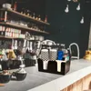 Contenitori per cucina, caffè, bustine di tè, bicchieri di carta, organizer, dispenser, supporto sfuso, da appoggio, zucchero, per bar, ufficio bianco