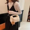 Sacs à bandoulière coréen Ins, sac à bulles avec pendentif plié sous les bras, sac à main en toile Simple pour femmes, chaîne légère