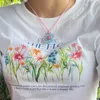 Collane con ciondolo Ins Collana dolce e colorata con grandi fiori vuoti per le donne Temperamento femminile Catena con clavicola Collo regolabile per studenti coreani