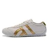 Designer Japan utomhusskor män kvinnor tiger mexico 66 läder resor sneakers gul marin gummi segel grön beige springande sport casual mens tränare sko rekreation