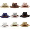 Boinas Sombrero de paja plegable Sombrero de ala ancha natural Gorra de sol de verano Protección UV Playa Fedora Mujeres/Hombres