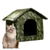 Matten Puppy Shelter Buiten Waterdicht Huisdier Grot Geïsoleerd Opvouwbaar Huisdier Tent Bed Voor Katten Kleine Honden Buiten Katten Slapen Huis