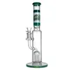 Phoenixstar 14 polegadas Big Glass Recycler Pipe de água fumando cachimbo de água de vidro de vidro com 8 braços de árvore fumando bongos de água