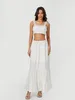 Casual Dresses Women Two Piece Maxi Skirt Set Y2k Sleeveless Crop Cami Top Ruffle Tiered Flowy Long Vacation Beach Outfits