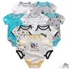 Rompers 8pcs/Lot Baby Cotton kombinezon Born ubrania roupas de bebe boy dziewczyna kombinezon dla dzieci zima 201127 Drop dostarczenie dhc4q