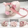 Sac à main en peluche cochon en peluche pour femmes, sacs à bandoulière avec animaux, mode hiver doux, sacs à main de dessin animé, rangement d'argent pour téléphone