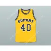 Personnalisé n'importe quel nom n'importe quelle équipe RANDY MOSS 40 DUPONT HIGH SCHOOL PANTHERS JERSEY DE BASKETBALL Tous cousus Taille S M L XL XXL 3XL 4XL 5XL 6XL Qualité supérieure