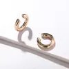 Backs Earrings Non Piercing 2pcs/set Women Men Tragus Cartilage Big Round Jewelry Clip Fashion Accessories Ear Cuff