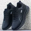 Sapatos masculinos novos outono e inverno couro à prova dwaterproof água esportes lazer sapatos anti deslizamento odor preto trabalho sola macia corrida