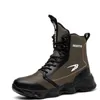 Botas Botas De Invierno para Hombre Zapatillas De Deporte Impermeables De Cuero De Felpa Zapatos De Escalada Unisex Mujeres Antideslizante para Exteriores Bota De Tobillo Cálida para Senderismo Body Running Basaball Hockey GAI