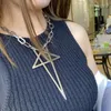 Anhänger Halsketten Punk Gothic Link Kette Goth Pentagramm Halskette Für Männer Frauen Grobe Ketten Schmuck Kpop Mode Zubehör