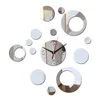 Настенные часы, дизайн, краткий стиль, кварцевые модные зеркальные наклейки из акрилового материала, домашний декор, часы