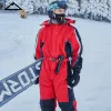 Tanks 2022 Hooded Men Snow Jumpsuit Sport Winter Man Skiing Overalls Fleece Women Snowboarding Clothes Warm Waterproof Male Snowsuits