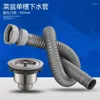 Kitchen Faucets Vidric Wash Basin Water Pipe Stainless Steel Sink Single Tank Sewer Dishwasher Drain