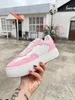 Luxury Brand Cowhide Sneakers Casual Shoes Striped Vintage Sneaker Platform Trainer Flats Trainers 0312