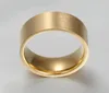 Med sidogenar seanuo mode enkla män guldfärg tjock finger ring rostfritt stål 8mm breda bröllopsringar för och kvinnor smycken