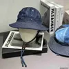 Chapeau de pêcheur de créateur femme printemps été édition coréenne polyvalent Denim parasol chapeau rond haut crème solaire chapeau de soleil grand Eaf Pot chapeau mâle Q74I 05FI