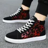 Casual Shoes High Top Canvas för män andas cool gata 2024 Spring Autumn Men's Vulkaniserade Zapatos Hombres