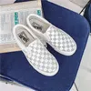 Scarpe casual da uomo in tela patchwork stile scozzese suola antiscivolo fodera comoda skate piatto da college per coppia