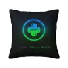 Pillow Programmer Python Symbol Covers For Sofa Computer Developer Programming Coder Nordic Cover Square Pillowcase