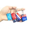 2024 Trump Falg Keychain Party Favor US Election Keychains Campaign Slogan Plastic Key Chain Keyring Commemorative gifts 2024316