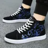 Casual Shoes High Top Canvas för män andas cool gata 2024 Spring Autumn Men's Vulkaniserade Zapatos Hombres