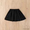 Kledingsets Babykledingset 4-7 jaar oud kleine knop blouse met korte mouwen en rok Outfit peuter babykleding pak voor kinderen meisje