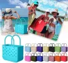 UPS Rubber Beach Bags EVA with Hole Waterproof Sandproof Durable Open Silicone Tote Bag for Outdoor Beach Pool Sports Z 3.16