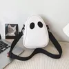 Bag Ghost Funny Leather Shoulder Lovely Devil Zipper Messenger Handbags Small Unisex Portable Casual Satchel