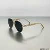 Designer 23 Novo Liu Yifei Mesmo Estilo Moda Óculos de Sol Alta Versão Corrente Correta Anti UV Óculos de Sol 1L2J