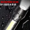 Перезаряжаемый мощный светодиодный уличный зум-USB рабочий фонарь Cob Mini Flashlight 741733