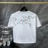 #2 Camisetas masculinas Plus Polos Camisetas redondas com pescoço bordado e estampado estilo polar roupas de verão com algodão puro de rua wu007