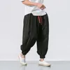 Calças ativas cor sólida harem moda baggy bottoms casuais joggers calças elásticas masculinas esportivas lanterna pantalones