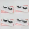 False Eyelashes 1 Pair 3D Mink Hair Soft Single And Mixed Style False Eyelashes With Wispy Thick Lashes Extension Makeup Drop Delivery Dhdoc